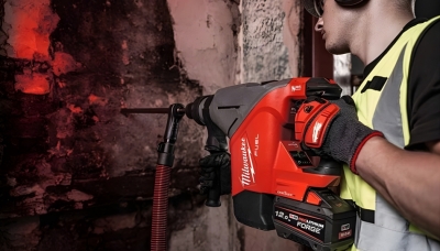 Новият акумулаторен перфоратор SDS-MAX 45 mm на Milwaukee® предлага максимална мощност и интелигентен контрол с ONE-KEY™