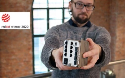 Westermo получи наградата за продуктов дизайн Red Dot Award 2020 за своя индустриален Ethernet превключвател Lynx 5512